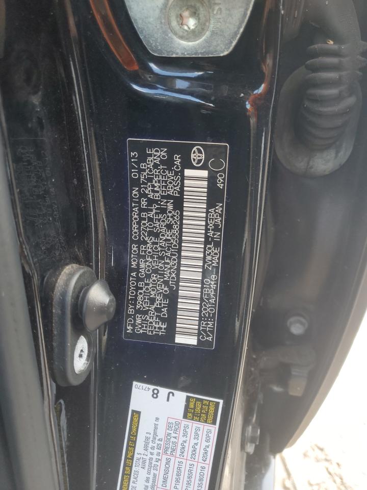 2013 Toyota Prius VIN: JTDKN3DU1D5588265 Lot: 73820604