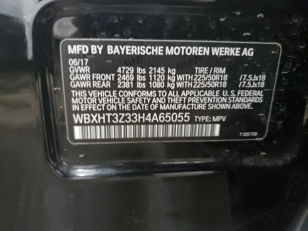 WBXHT3Z33H4A65055 2017 BMW X1 xDrive28I