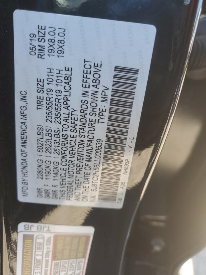 5J8TC2H56LL000539 2020 Acura Rdx Technology