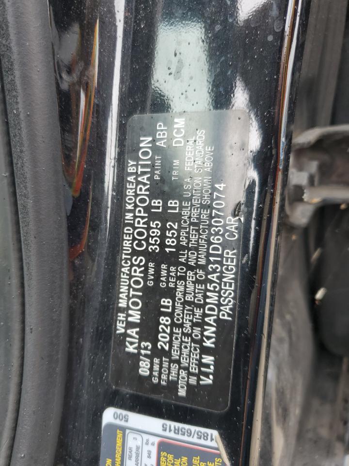 KNADM5A31D6307074 2013 Kia Rio Lx