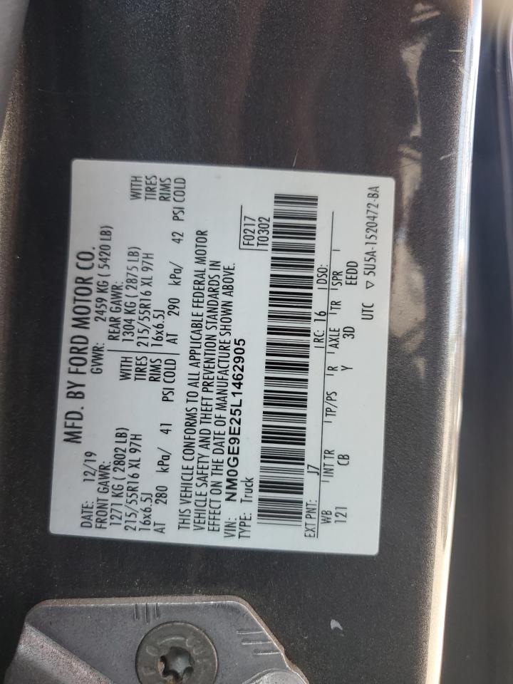 NM0GE9E25L1462905 2020 Ford Transit Connect Xl