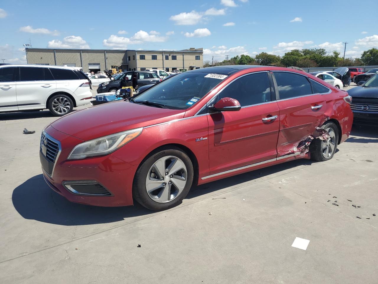 2016 Hyundai Sonata Hybrid VIN: KMHE34L10GA019396 Lot: 71532384