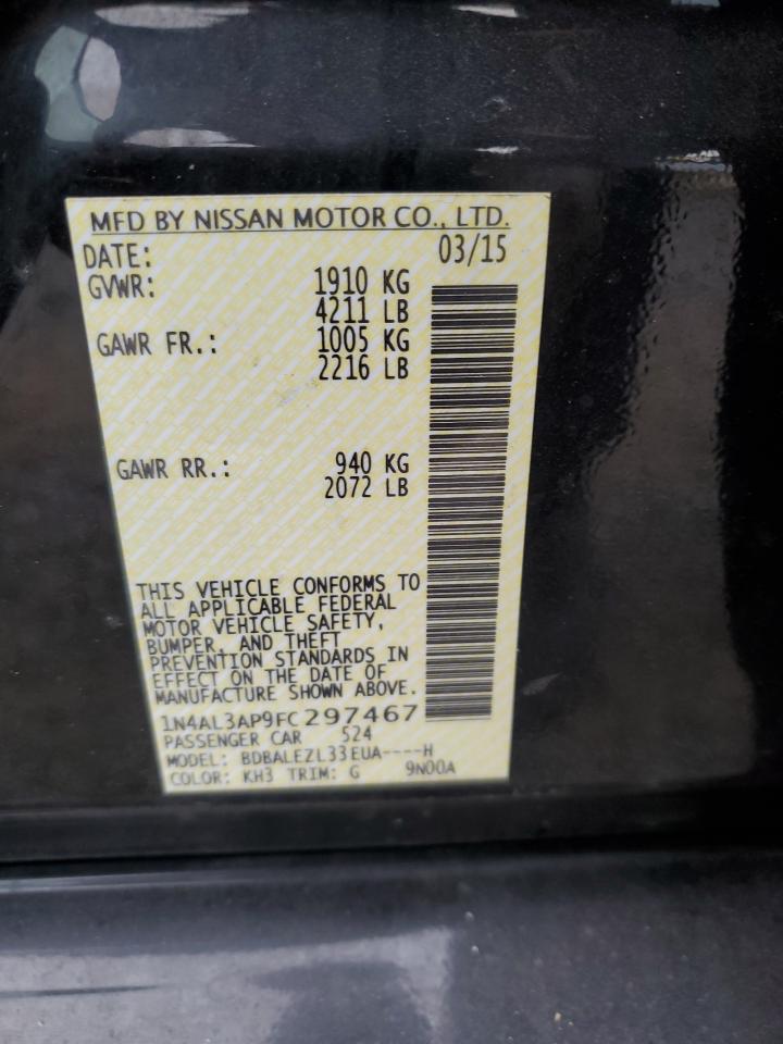 1N4AL3AP9FC297467 2015 Nissan Altima 2.5