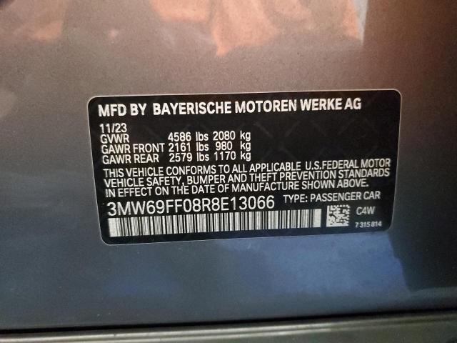 3MW69FF08R8E13066 BMW 3 Series 330I 12