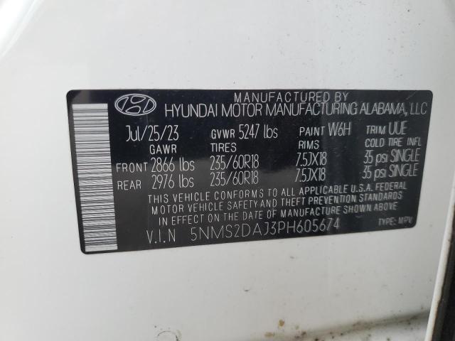 5NMS2DAJ3PH605674 Hyundai Santa Fe S 13