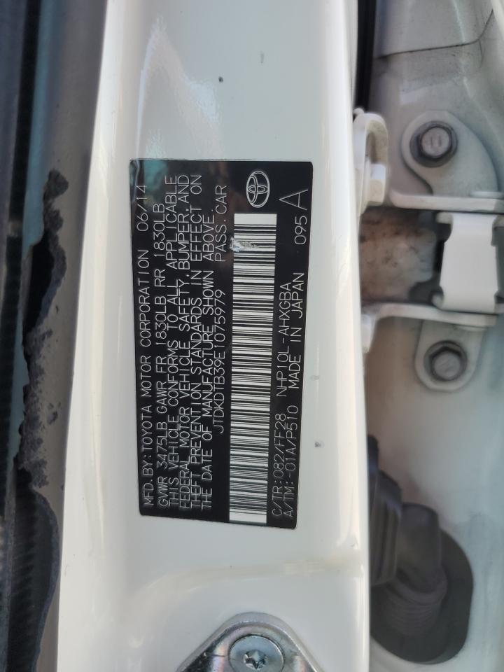 JTDKDTB39E1075979 2014 Toyota Prius C