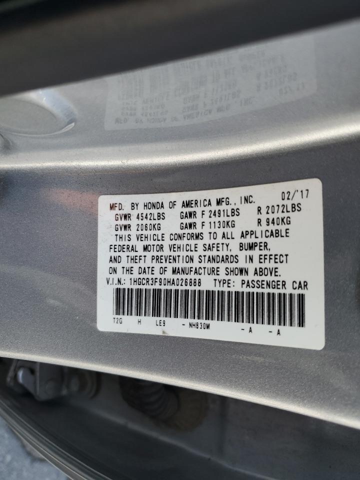 1HGCR3F90HA026888 2017 Honda Accord Touring