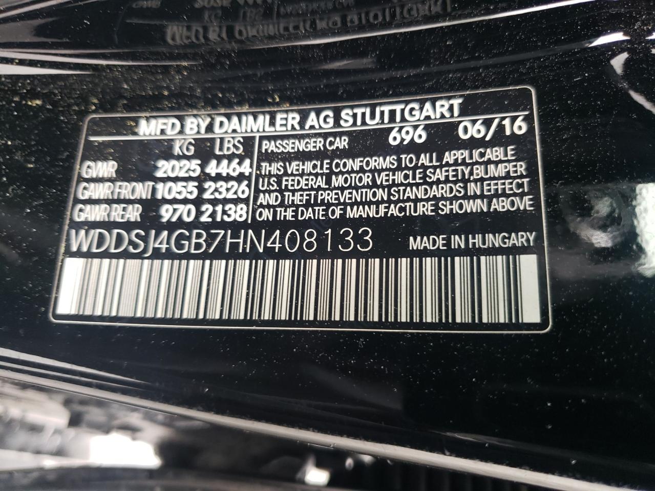 WDDSJ4GB7HN408133 2017 Mercedes-Benz Cla 250 4Matic