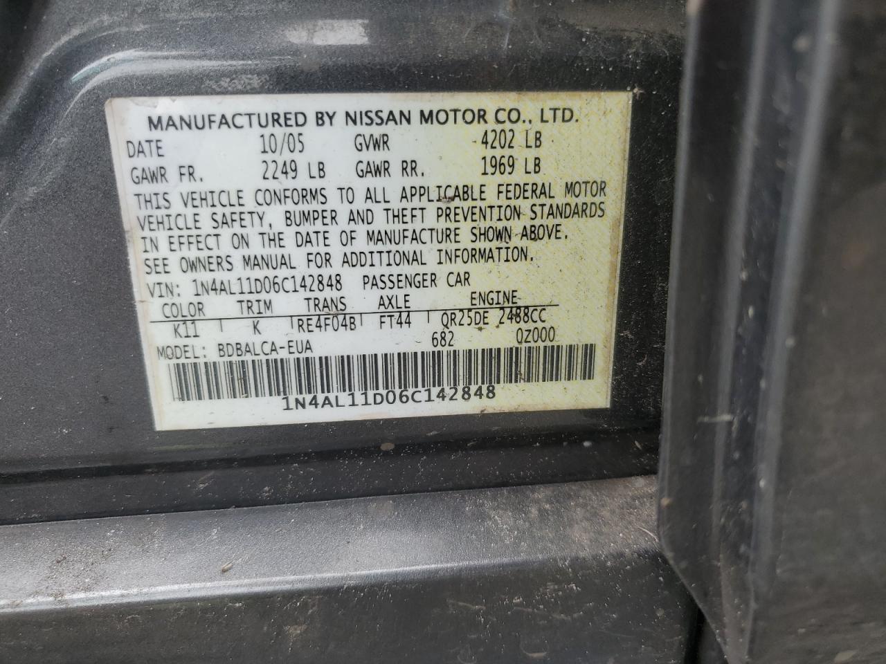 2006 Nissan Altima - Image 13