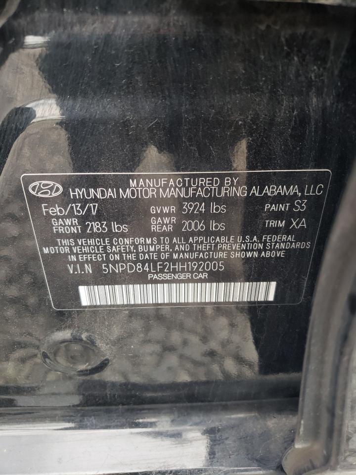 5NPD84LF2HH192005 2017 Hyundai Elantra Se