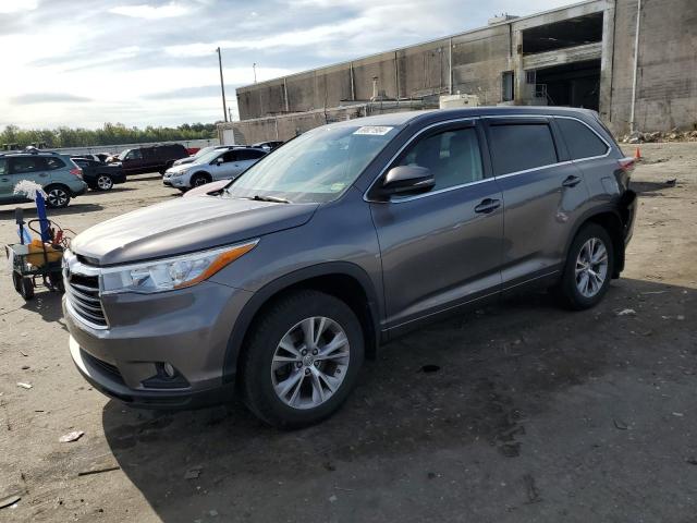 2015 Toyota Highlander Le на продаже в Fredericksburg, VA - Rear End