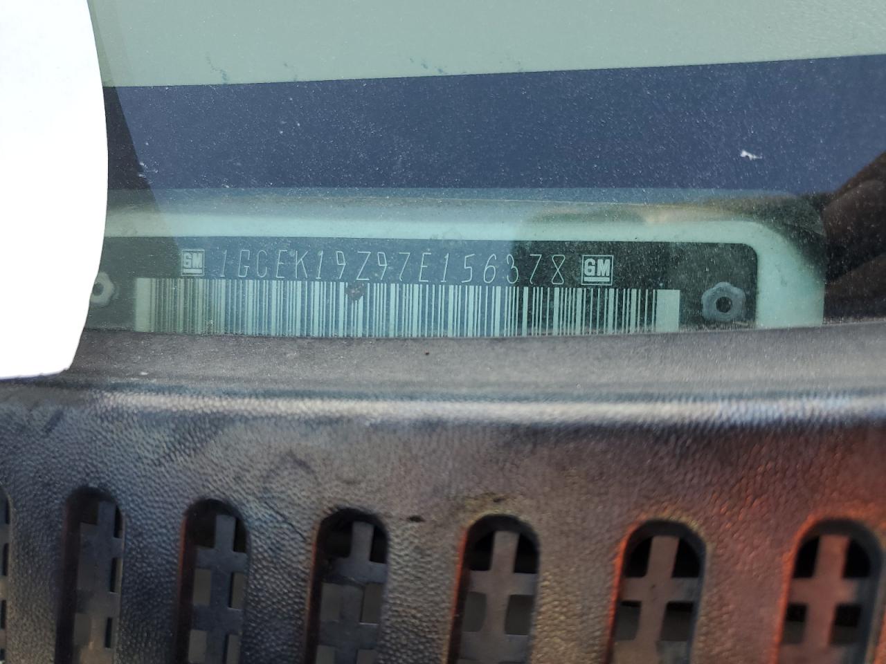 2007 Chevrolet Silverado K1500 Classic VIN: 1GCEK19Z97E156378 Lot: 71096424