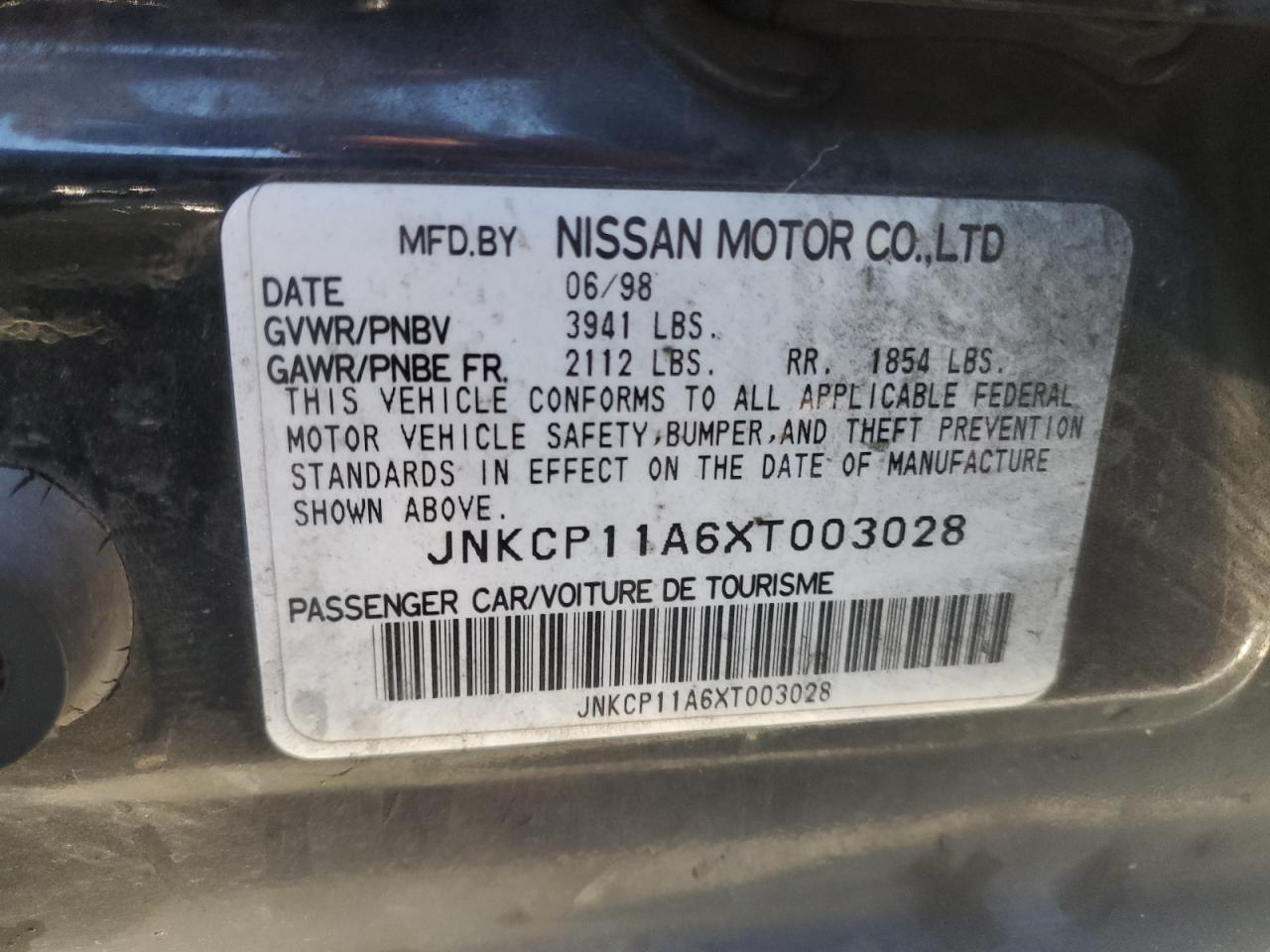 JNKCP11A6XT003028 1999 Infiniti G20