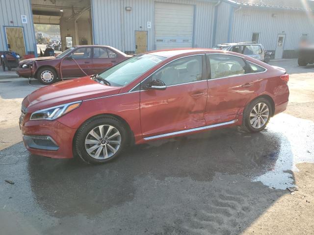  HYUNDAI SONATA 2017 Czerwony