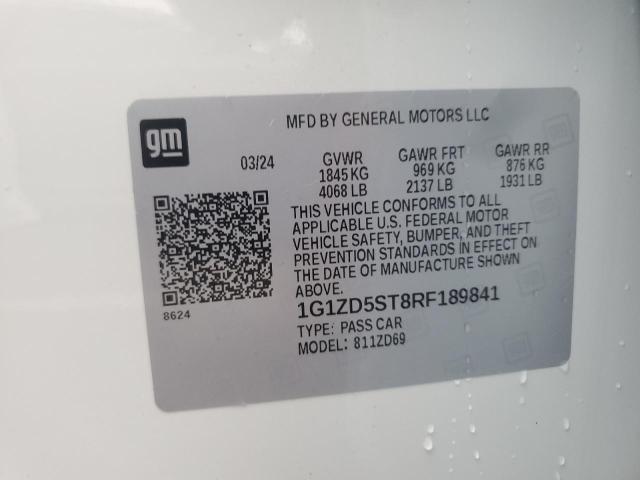 1G1ZD5ST8RF189841 Chevrolet Malibu LT 12