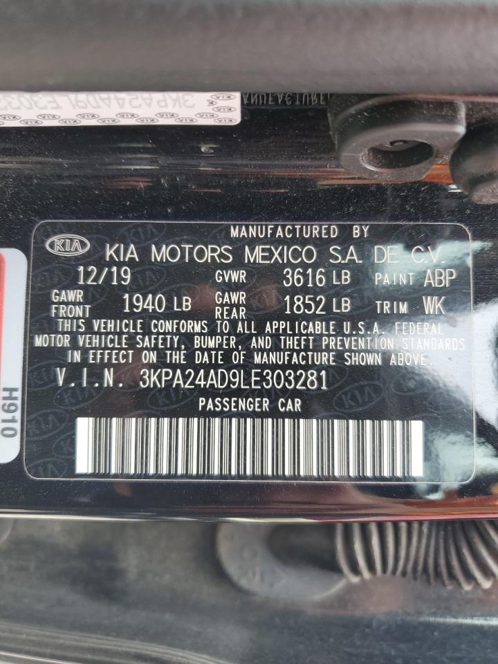 2020 Kia Rio Lx VIN: 3KPA24AD9LE303281 Lot: 69476004