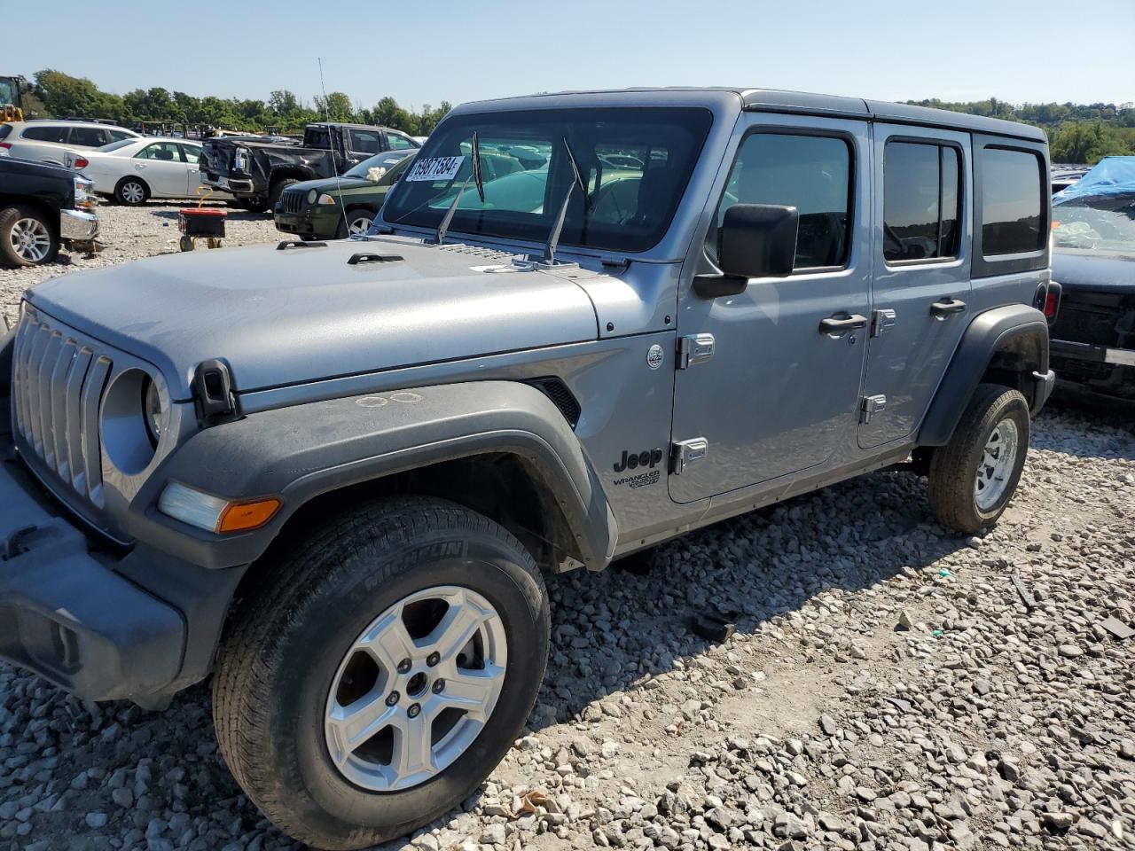 2018 Jeep Wrangler Unlimited Sport silver null gas 1C4HJXDN6JW145234 photo #1