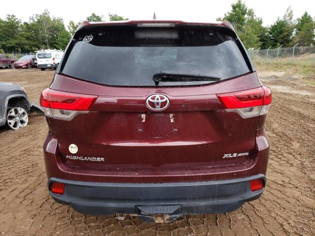  TOYOTA HIGHLANDER 2017 Бургунди