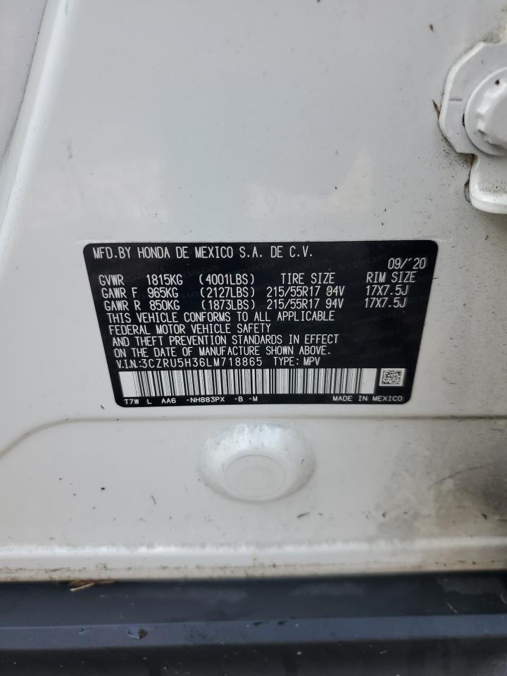 2020 Honda Hr-V Lx VIN: 3CZRU5H36LM718865 Lot: 73826204