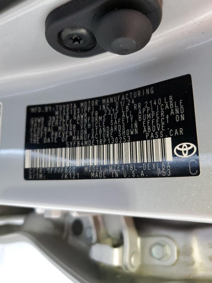 5YFB4MDE1RP130253 2024 Toyota Corolla Le