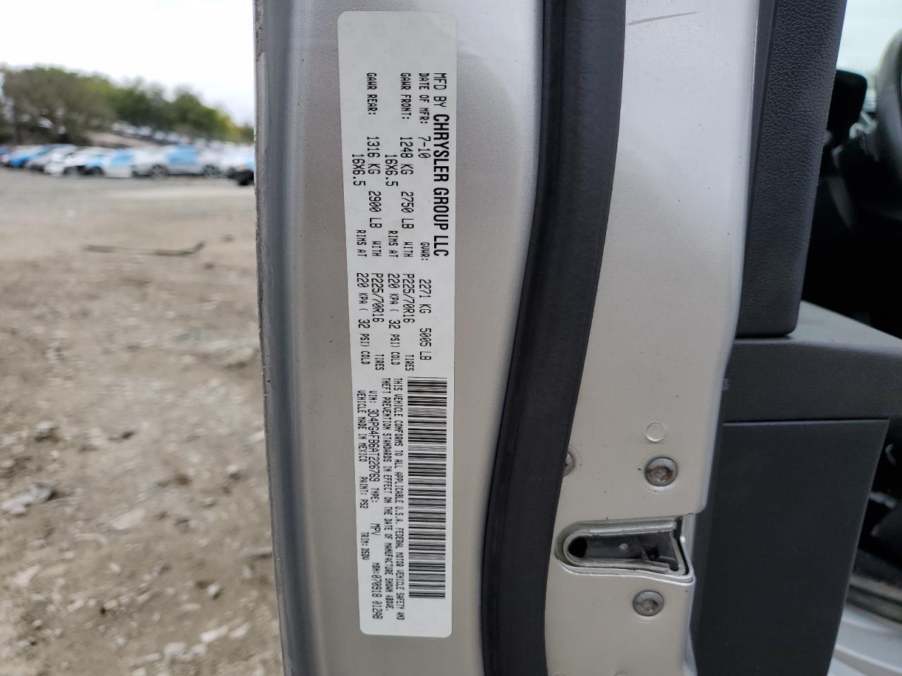 2010 Dodge Journey Se VIN: 3D4PG4FB6AT226769 Lot: 72238644