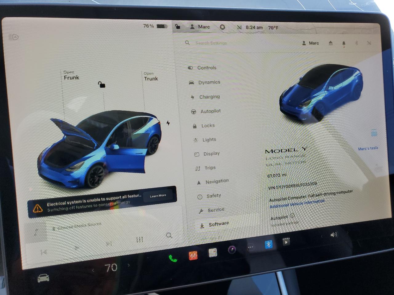 5YJYGDEE6LF033309 2020 Tesla Model Y