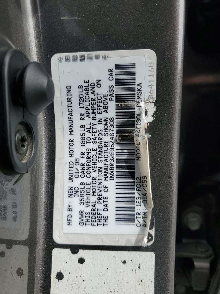 2005 Toyota Corolla Ce VIN: 1NXBR32E95Z467308 Lot: 70043134