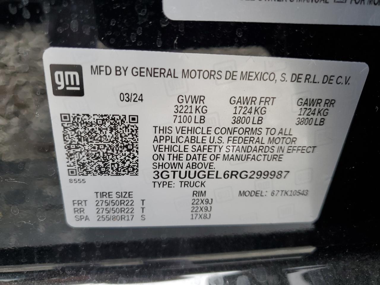 2024 GMC Sierra K1500 Denali VIN: 3GTUUGEL6RG299987 Lot: 71429284