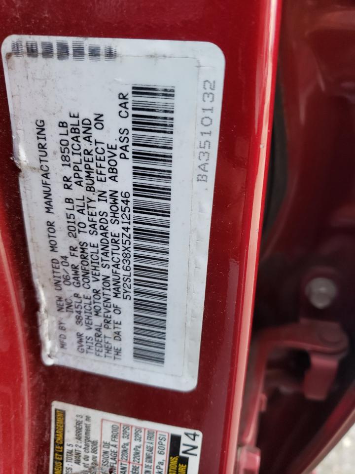 5Y2SL638X5Z412546 2005 Pontiac Vibe