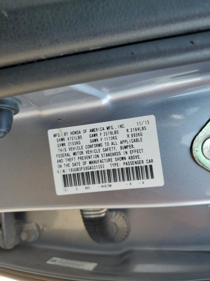 19UUB3F5XGA001050 2016 Acura Tlx Tech