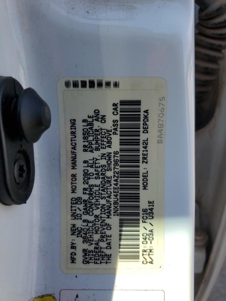 1NXBU4EE4AZ279676 2010 Toyota Corolla Base