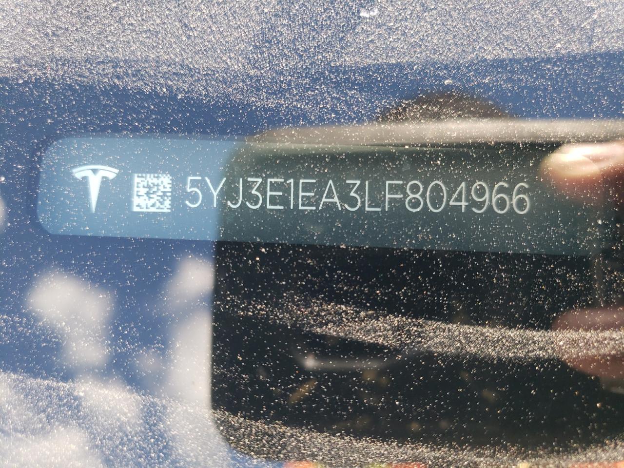 5YJ3E1EA3LF804966 2020 Tesla Model 3