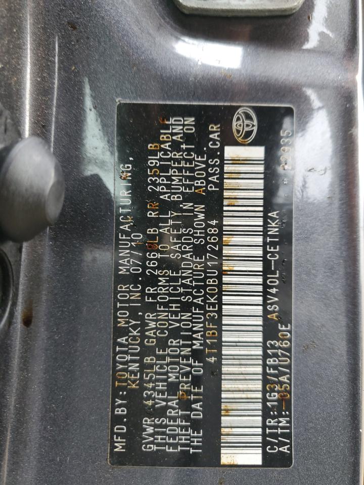 4T1BF3EK0BU172684 2011 Toyota Camry Base