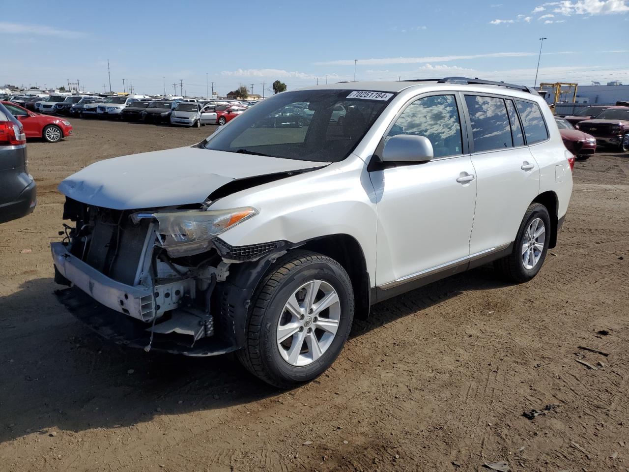 2013 Toyota Highlander Base VIN: 5TDBK3EH6DS177772 Lot: 70251784