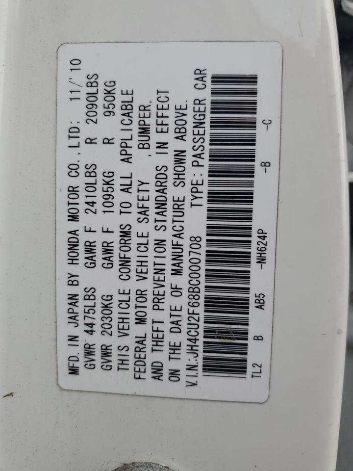 JH4CU2F68BC000708 2011 Acura Tsx