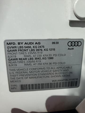 WA1ANAFY8L2119216 Audi Q5 PREMIUM 13