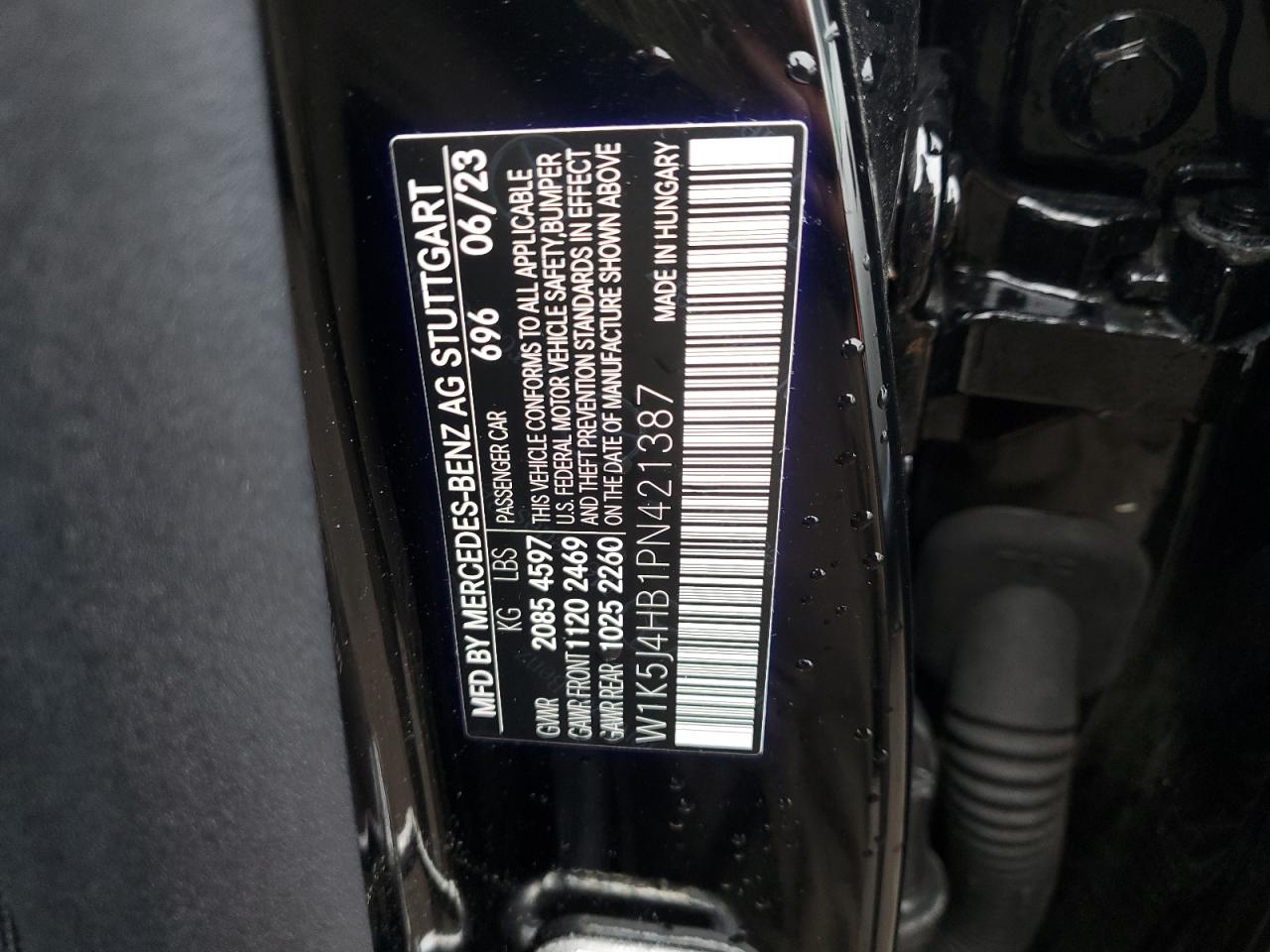 W1K5J4HB1PN421387 2023 Mercedes-Benz Cla 250 4Matic