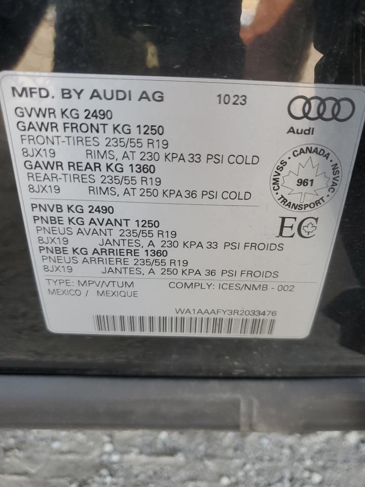 WA1AAAFY3R2033476 2024 Audi Q5 Komfort 45