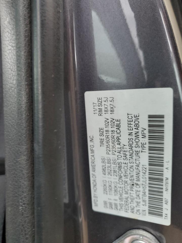 5J8TB4H57JL014221 2018 Acura Rdx Technology