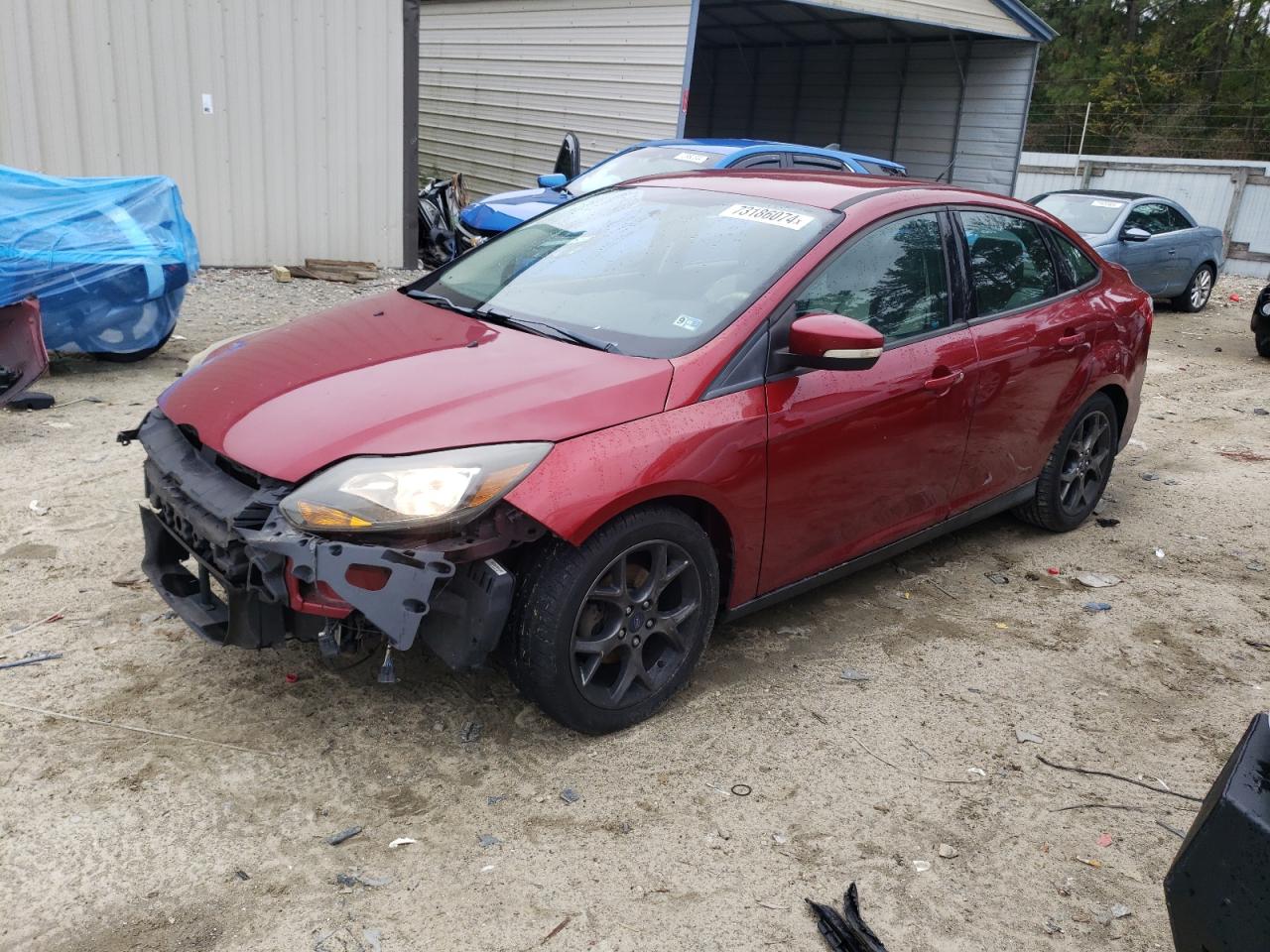 2013 Ford Focus Se VIN: 1FADP3F22DL327324 Lot: 73186074