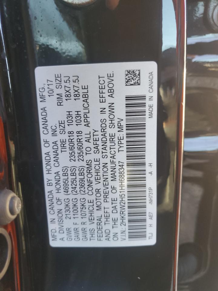 2HKRW2H51HH688347 2017 Honda Cr-V Ex