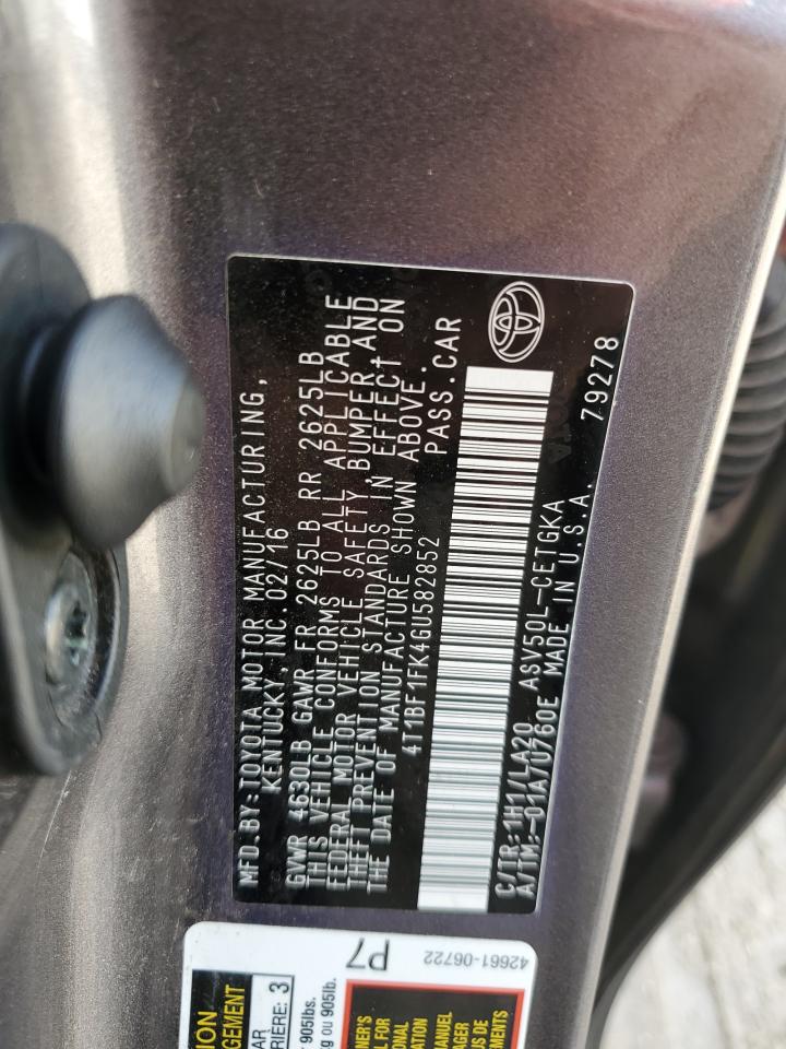 4T1BF1FK4GU582852 2016 Toyota Camry Le