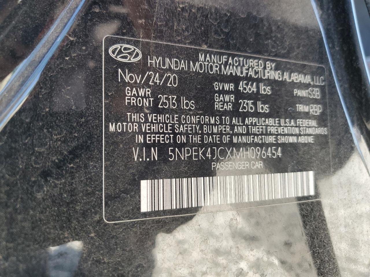 2021 Hyundai Sonata N Line VIN: 5NPEK4JCXMH096454 Lot: 69882524