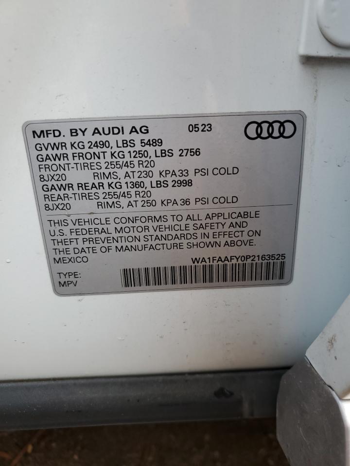 WA1FAAFY0P2163525 2023 Audi Q5 Prestige 45