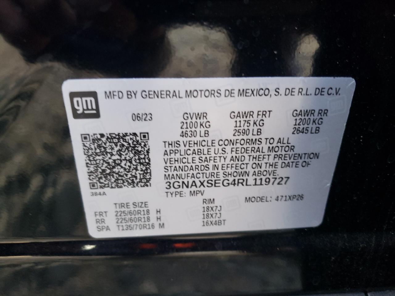 3GNAXSEG4RL119727 2024 CHEVROLET EQUINOX - Image 13