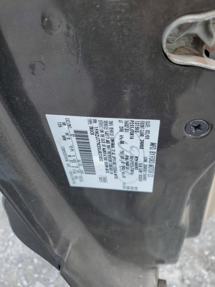 1FMZU77K55UB31853 2005 Ford Explorer Sport Trac