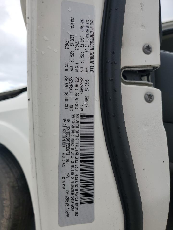 2015 Dodge Journey Sxt VIN: 3C4PDCBB0FT599173 Lot: 71256174