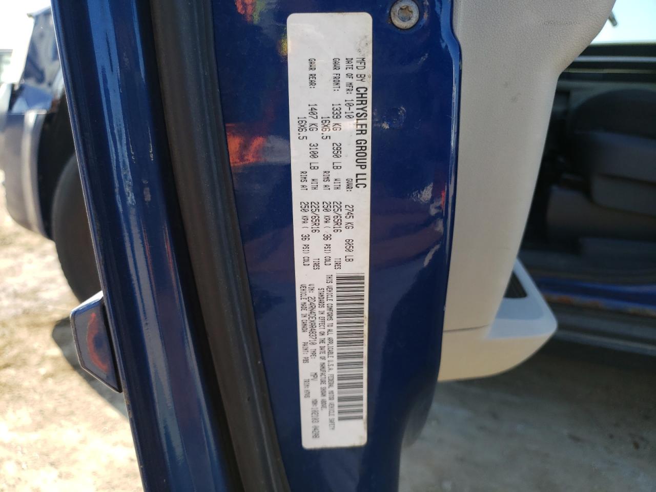 2010 Dodge Grand Caravan Se VIN: 2D4RN4DEXAR483710 Lot: 69389884