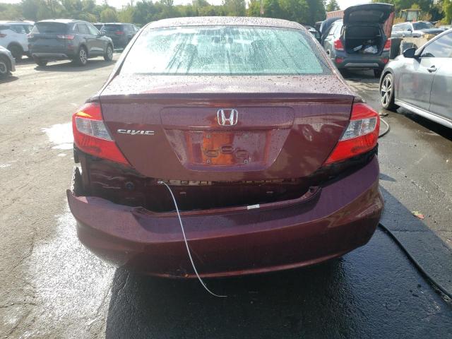  HONDA CIVIC 2012 Бургунді