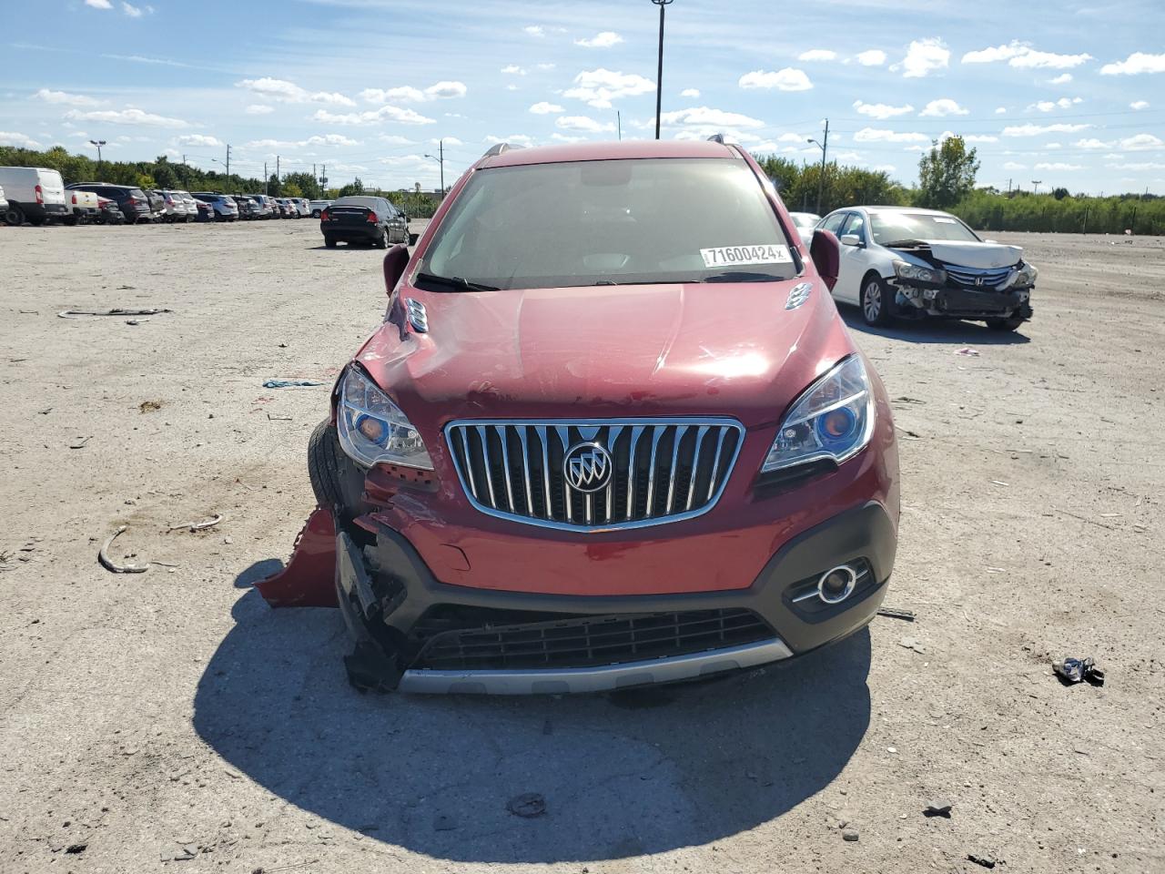2015 BUICK ENCORE with FRONT END damage, VIN KL4CJCSB5FB202589